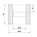 Муфта Thermo Alliance PPR 32 сіра для поліфузного зварювання (DSB003)