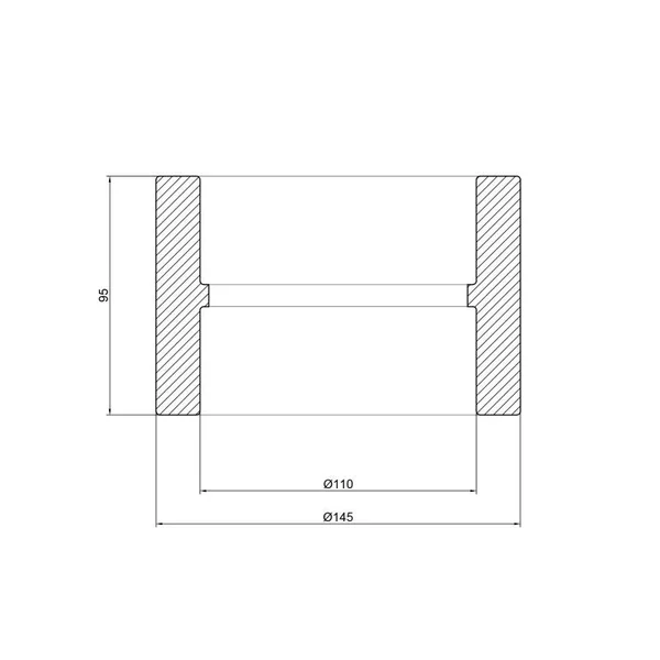 Муфта Thermo Alliance PPR 110 полипропиленовая серая PN25 (DSB009)
