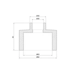 Муфта редукційна Thermo Alliance PPR сіра 63×25 мм (DSB112)