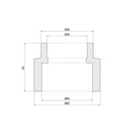 Муфта редукционная Thermo Alliance PPR серая 63×50 мм (DSB115)