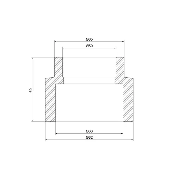 Муфта редукционная Thermo Alliance PPR серая 63×50 мм (DSB115)