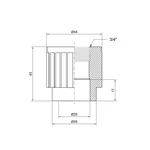 Муфта PPR Thermo Alliance 25х3/4