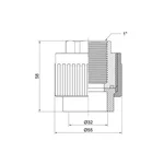 Муфта комбінована Thermo Alliance PPR 32х1