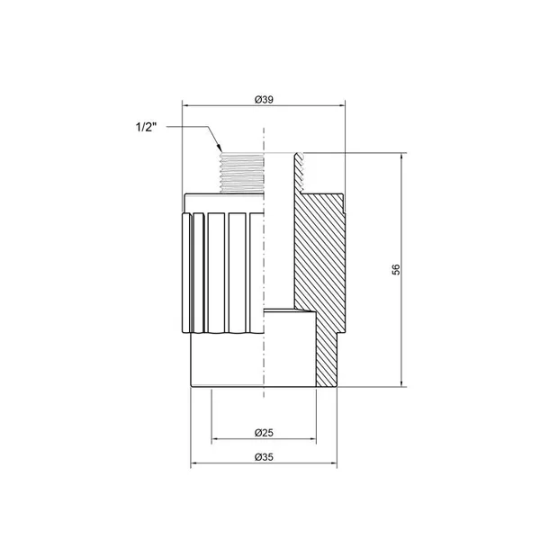 Муфта PPR Thermo Alliance 25х1/2