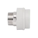 Муфта Thermo Alliance PPR сіра з латунною зовнішньою різьбою 63х2 (DSB310)