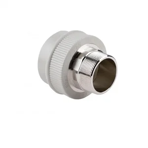 Муфта Thermo Alliance PPR серая с латунной наружной резьбой 63х2 (DSB310)