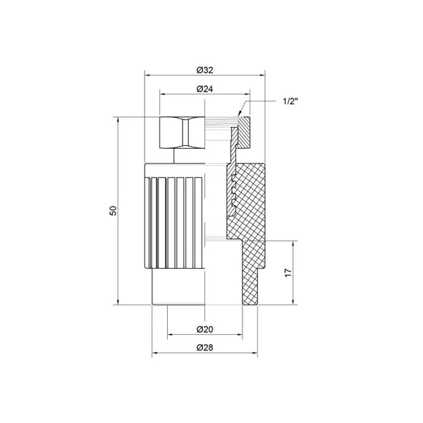 Муфта PPR Thermo Alliance 20х1/2