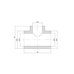 Тройник PPR Thermo Alliance 32х25х32