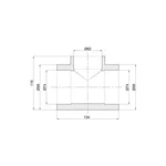 Трійник редукційний Thermo Alliance PPR сірий 75×63×75 мм (DSC119)