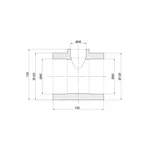 Трійник Thermo Alliance PPR сірий редукційний 90×40×90 мм (DSC120)