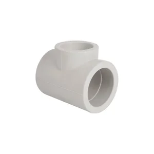Тройник Thermo Alliance PPR полипропиленовый серый редукционный 90×75×90 мм (DSC123)