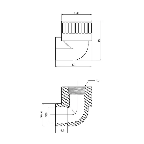 Уголок Thermo Alliance PPR 25х1/2