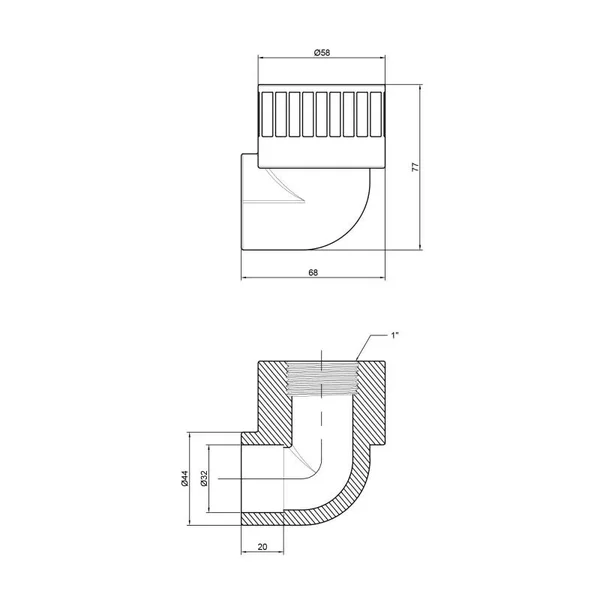 Кут Thermo Alliance PPR 32х1