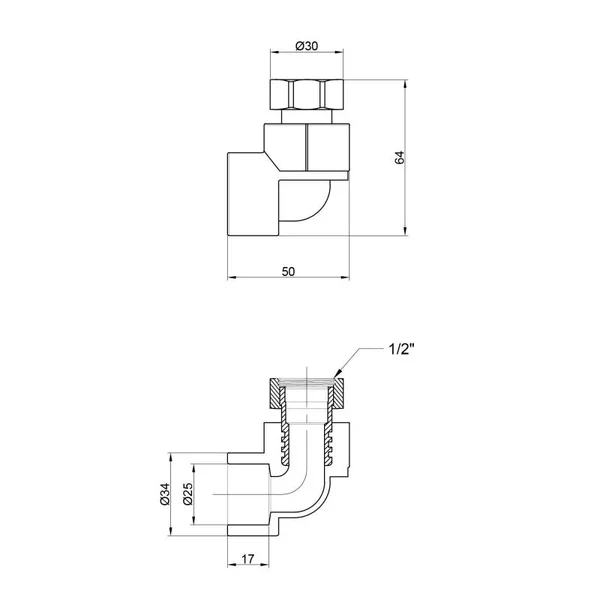 Кут Thermo Alliance PPR 25х3/4