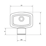 Ключ для крана Маевского Thermo Alliance Standart SD197Z (SD197Z)