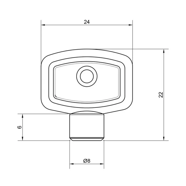 Ключ для крана Маевского Thermo Alliance Standart SD197Z (SD197Z)