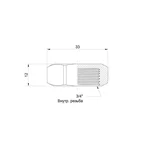 Заглушка Icma 201 латунная никелированная с внутренней резьбой 3/4 (87201AE06)