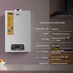 Газова колонка димохідна Thermo Alliance JSD20-10N-QB EURO+ з продуктивністю 10 л/хв (JSD2010NQBEUROPLUS)