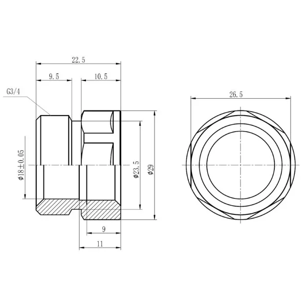 Муфта обтискна Thermo Alliance Forte 20х1/2