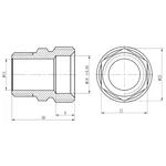 Муфта обтискна Thermo Alliance Forte 20х1/2