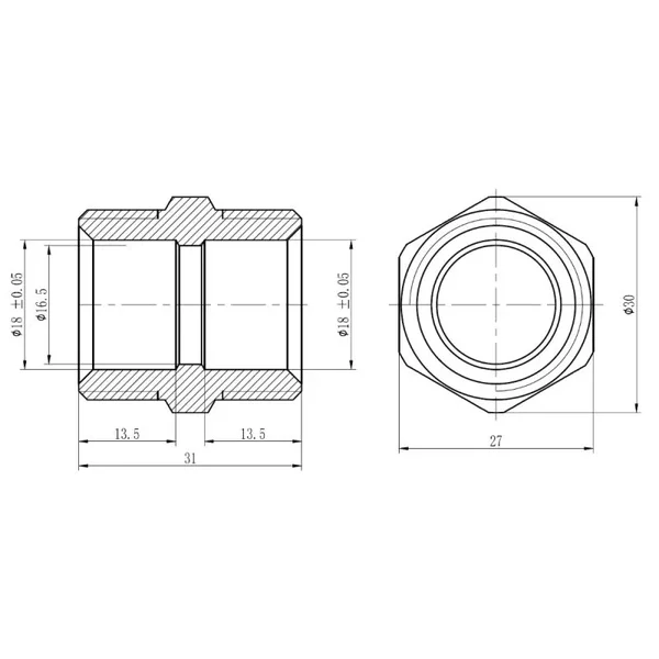 Муфта обтискна Thermo Alliance Forte 20х3/4
