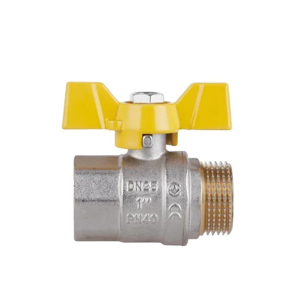 Кран кульовий Thermo Alliance Standart SD607NG25PN40 латунний для газу 1