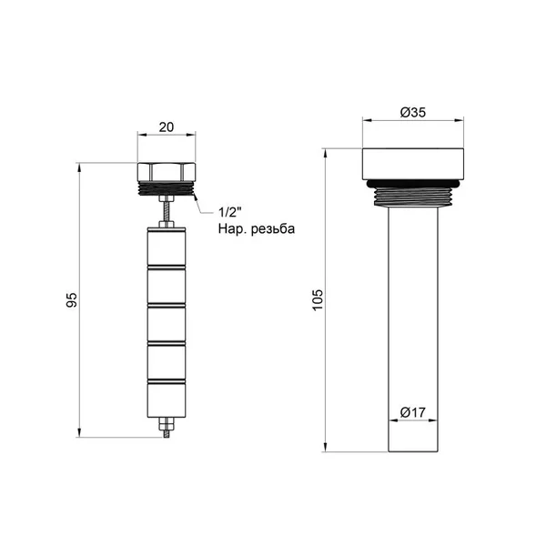 Магнит для фильтра Icma №744 1/2