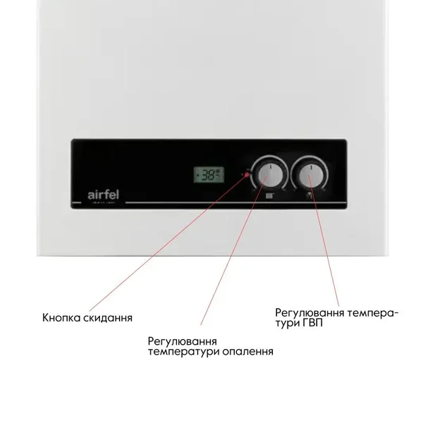 Котел газовый Airfel DigiFEL DUO 24 кВт двухконтурный турбированный (AIRFELDIGIFELDUO242018)