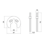 Кріплення для змішувача Lidz LDREP02025843 Repair 020 латунне (LDREP02025843)
