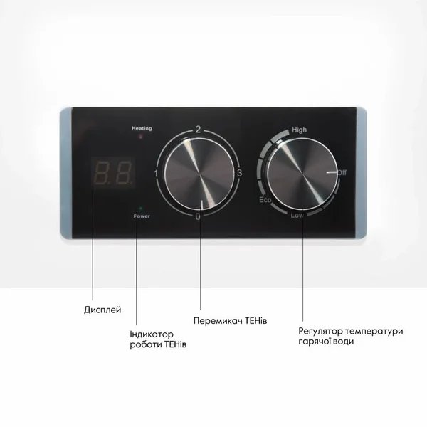 Водонагрівач електричний Thermo Alliance DT30H20G білий плоский горизонтальний на 30 л з мокрим ТЕНом 2 кВт (DT30H20GPD)