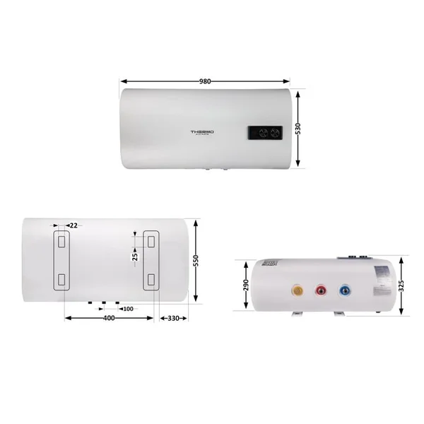 Водонагреватель электрический Thermo Alliance DT80H20G 80 л плоский горизонтальный с мокрым медным ТЭНом 2 кВт (DT80H20GPD)