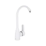 Смеситель для кухни Brinex 35W 007 белый из ABS-пластика с поворотным изливом (BRIN35W007)