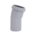 Коліно каналізаційне TA Sewage 50, 15° поліпропіленове сіре малошумне (TASEBPP1550)