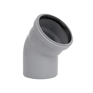 Коліно каналізаційне TA Sewage 110 PPR сіре з кутом 45° (TASEBPP45110)