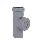 Ревізія каналізаційна PPR TA Sewage 50 поліпропіленова сіра з різьбовою кришкою (TASRVPP50)