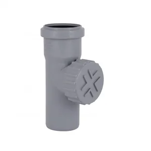 Ревізія каналізаційна PPR TA Sewage 50 поліпропіленова сіра з різьбовою кришкою (TASRVPP50)