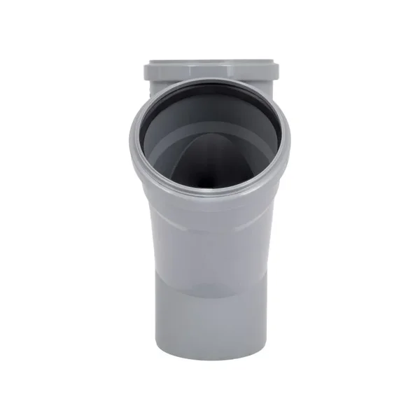 Трійник каналізаційний TA Sewage 110 поліпропіленовий сірий 45° (TASTRPP45110)