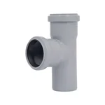 Трійник PPR каналізаційний TA Sewage 50 сірий 90° (TASTRPP9050)