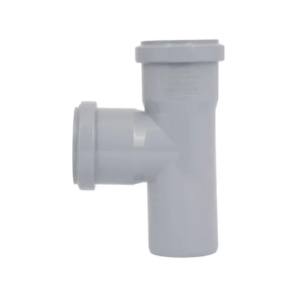 Трійник PPR каналізаційний TA Sewage 50 сірий 90° (TASTRPP9050)
