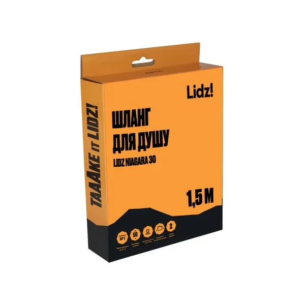Душовий шланг Lidz LDNIA30NKS28541 Niagara 30 з нержавіючої сталі нікель 1, 5 м (LDNIA30NKS28541)