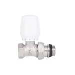 Кран радиаторный Thermo Alliance Base SD226W15 латунный никелированный прямой 1/2