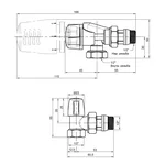 Термостатический комплект Icma KIT_1100878-940805-940 KIT N 1100+878-940+805-940 никелированный латунный угловой 1/2