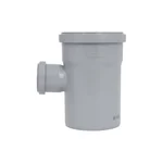 Трійник каналізаційний TA Sewage 110×50×110 мм, 90° поліпропіленовий сірий (TASTRPP9011050)