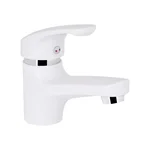 Смеситель для раковины Brinex 36W 001 белый из ABS-пластика однорычажный (BRIN36W001)