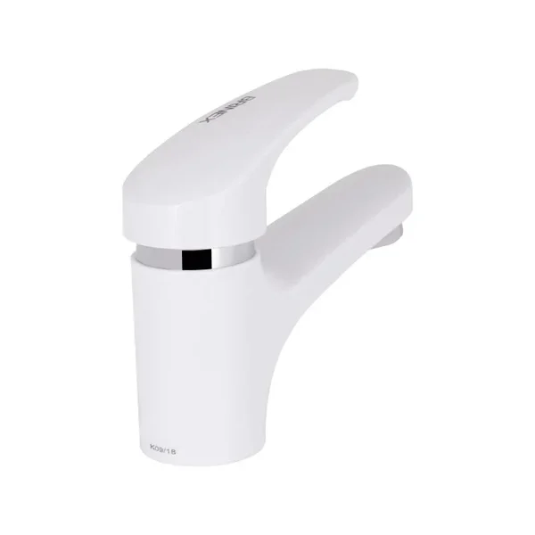 Смеситель для раковины Brinex 36W 001 белый из ABS-пластика однорычажный (BRIN36W001)