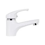 Смеситель для раковины Brinex 36W 001 белый из ABS-пластика однорычажный (BRIN36W001)