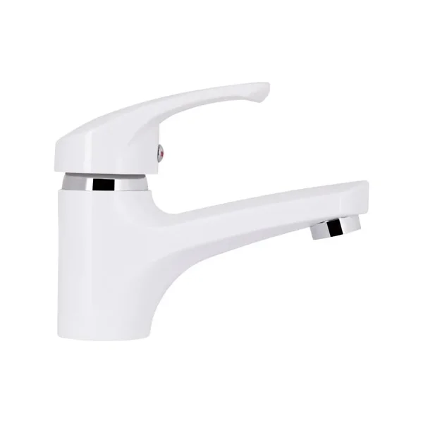 Смеситель для раковины Brinex 36W 001 белый из ABS-пластика однорычажный (BRIN36W001)