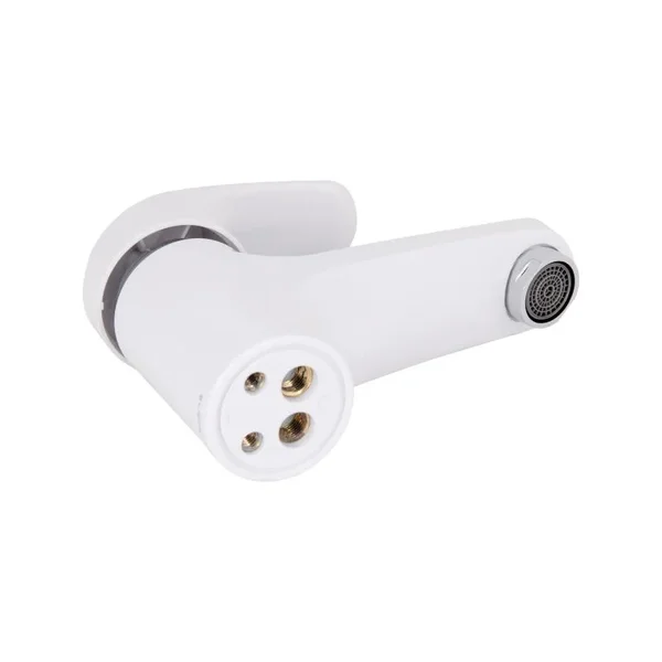 Смеситель для раковины Brinex 36W 001 белый из ABS-пластика однорычажный (BRIN36W001)