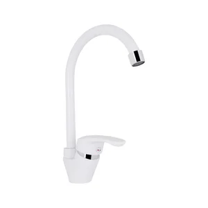 Змішувач для кухні Brinex 36W 007 білий пластиковий, одноважільний (BRIN36W007)