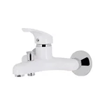 Смеситель для ванны Brinex 36W 006 однорычажный из ABS пластика, цвет хром/белый (BRIN36W006)